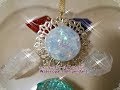 【レジン】ウォーターオパール風ペンダント【Water opal style pendant】with English translation