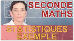 Statistiques - Exemple - Maths seconde - Les Bons Profs