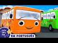 10 Pequenos Ônibus | Canções para crianças | Little Baby Bum em Português