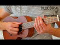 Billie eilish  tv easy ukulele tutorial with chords  lyrics