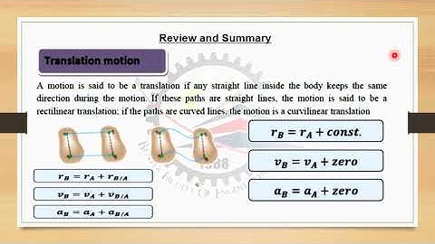 Dynamics B1Eng Ehab Magdy  CH5 Part 1 Kinematics of rigid bodytranslation and rotation  SEC  15 4