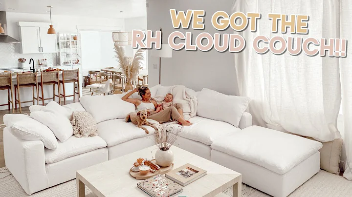 we got the cloud couch!!! delivery and setting it ...