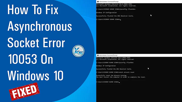 ✅ How To Fix Asynchronous Socket Error 10053 On Windows 10 (2021)