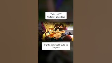 Dragon Ball Sparking Zero - Trunks talking crazy to Vegeta 😭 #dragonball #vegeta #hallowkaz #trunks