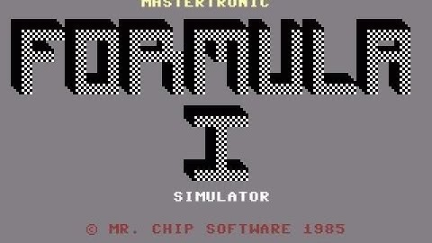 Formula 1 Simulator Review for the Commodore 16 Plus/4 by John Gage