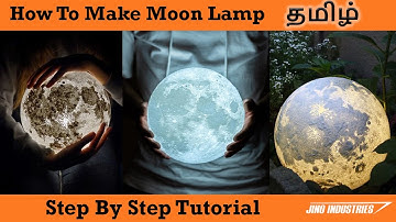 How To Make Moon Lamp For 3D printing in Tamil.  Photopea & lithophanemaker. 3D printing in tamil