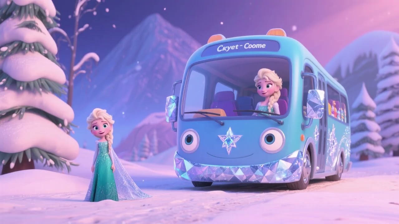 Elsa and the Crystal Comet Bus 3 ❄️☄️🚌 | Sparkling Sky Adventure!