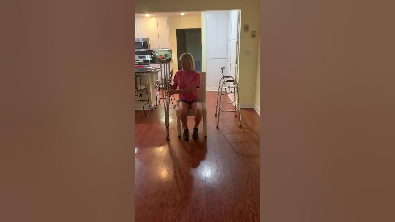 Sit to stand with crutches or walker YouTube