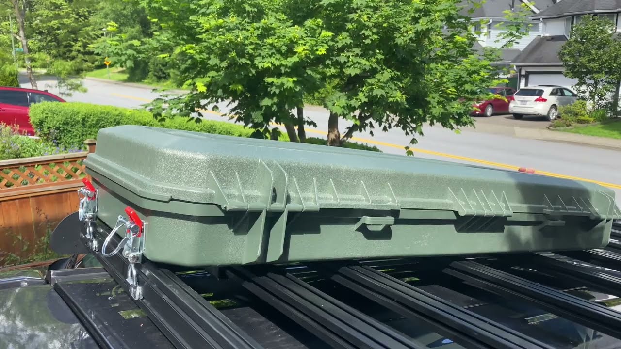 DIY Quick Release roof rack recovery gear box mount - YouTube