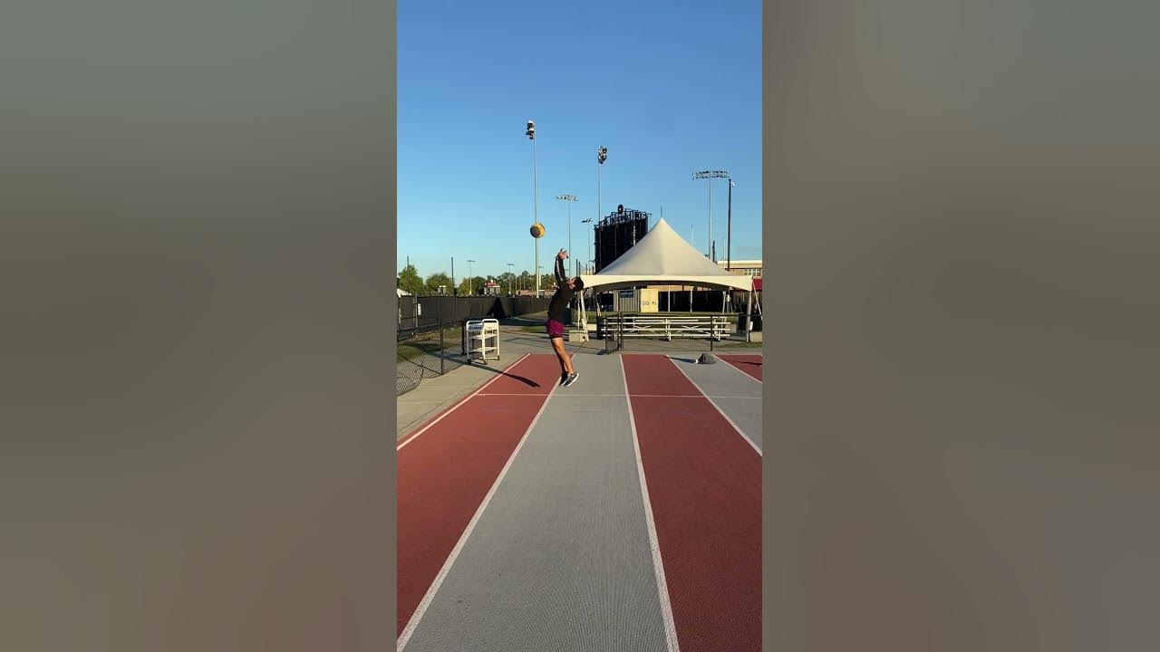 Medicine ball overhead backward toss with countermovement YouTube
