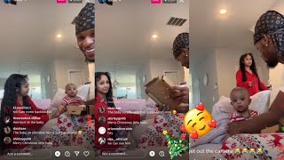 Toosii2x and his Girlfriend open Christmas gifts for their son on LIVE🎄🎅