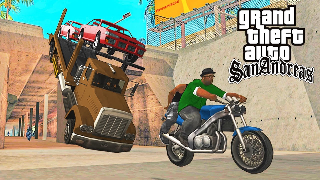 GTA San Andreas #03 - Big Smoke dando FUGA de MOTO!! (MELHOR MISSÃO) 