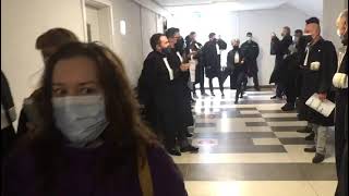 VIDEO FOTO: Protest la Tribunalul Sibiu - „Apărarea nu e delict de opinie” 4 video