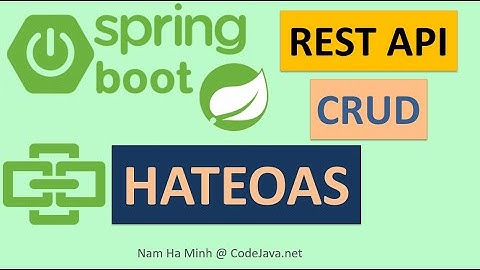 Spring Boot REST API CRUD with HATEOAS Tutorial