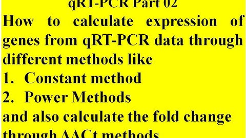 Analyze Real time PCR Data | qRT PCR Part 02 | gene expression |