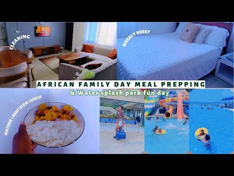 What African Family Meal in a Day in Kenya 🇰🇪 |Cooking Matoke & Beef Stew +Splash Water Park Mombasa