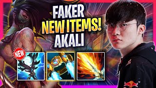 FAKER THE AKALI GOD WITH NEW ITEMS! - T1 Faker Plays Akali MID vs Taliyah! | Season 2024