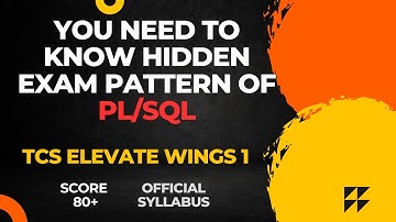 Wings 1 PL SQL New Exam Pattern | Full Syllabus PL SQL wings1