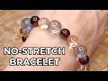 DIY No-Stretch Gemstone Bracelet | Easy Beading Tutorial for Beginners 