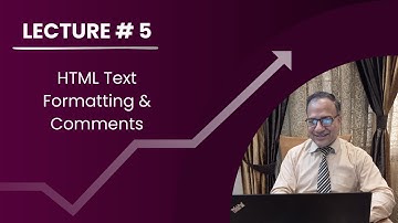 5. HTML Text Formatting and Comments | Web Development Tutorial [Urdu/Hindi]