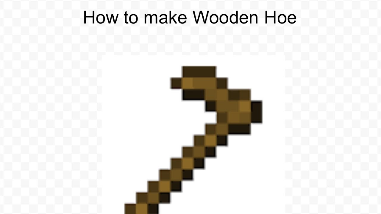 How to make a Wooden Hoe in Minecraft Minecraft Tutorials YouTube