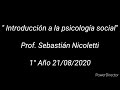 Introducción a la Psicología Social (Prof. Sebastián Nicoletti)