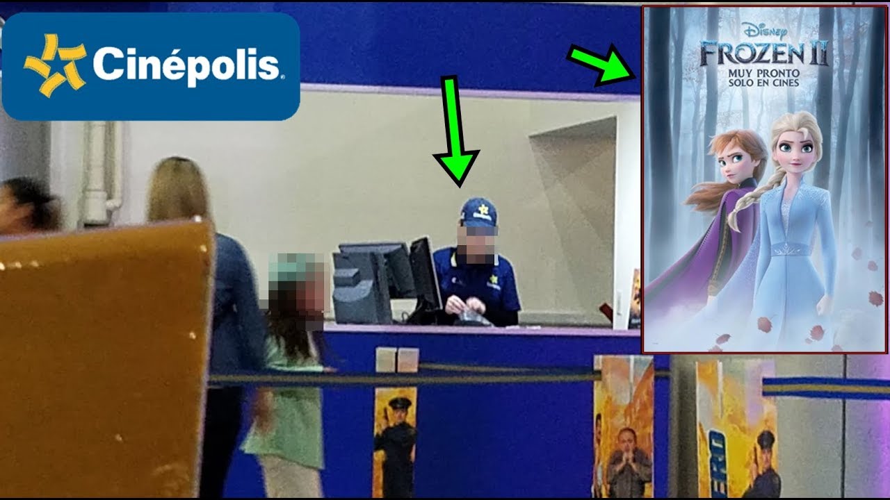 Esto sufrio un empleado de cinepolis en el estreno de FROZEN 2