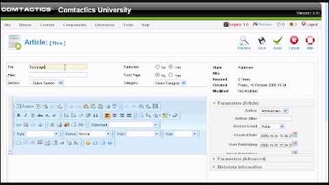 Learn how to publish Joomla web pages for a future date!