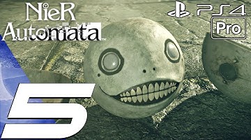 Nier Automata - Gameplay Walkthrough Part 5 - Forest Zone & A2 Boss Fight (PS4 PRO)