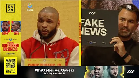 'YOU ARE A **** SCUMBAG..'  CHRIS EUBANK JR LEFT SHOCKED AS EDDIE HEARN COMES UP WITH A CUNNING PLAN