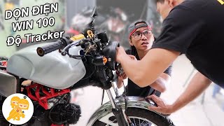 Quá Trình 5 tiếng DỌN ĐIỆN Honda Win 100 Nguyên Bản ĐỘ Cafe Racer  - Xe Ôm Shop