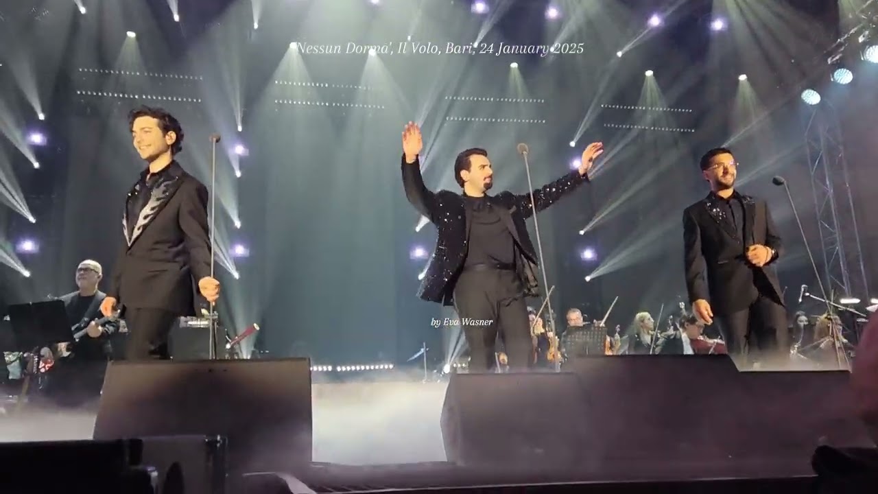My video: 'Nessun Dorma', 'Ad Astra', Finale, Il Volo, Bari, Palaflorio, 24 January 2025
