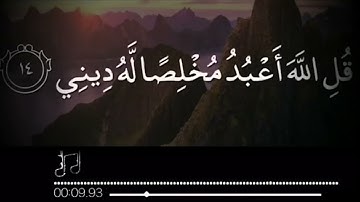 من سورة الزمر بصوت الشيخ القارئ : لؤي الشوربجي