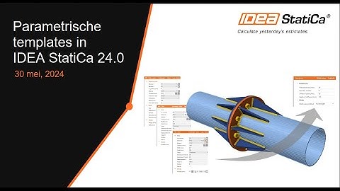 Parametrische templates in IDEA StatiCa 24.0