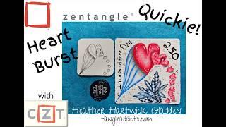 Heart Burst | Zentangle® Quickie