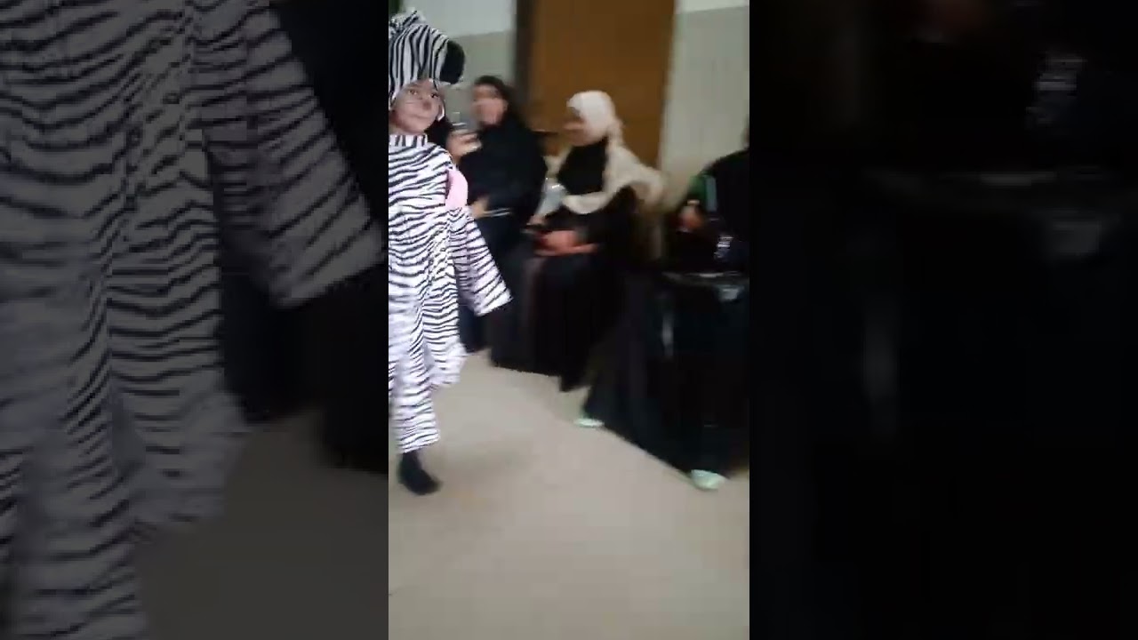 fancy dress as zebra...please like subscribe and share