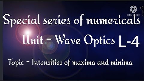 The ratio of intensities at minima to maxima in young