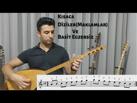 BAĞLAMA DERSLERİ - Kısa Sap Basit Egzersiz ve Makamlar(Diziler)