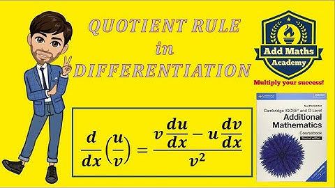 Quotient Rule in Differentiation