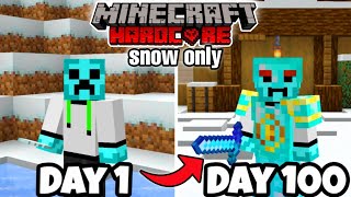 I Survived 100 Days of Minecraft Hardcore in a Snow Only World by naitsirhc 20,221 views 8 months ago 26 minutes