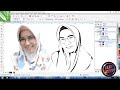 TUTORIAL CORELDRAW :Cara  Membuat Line Art (Real Time)