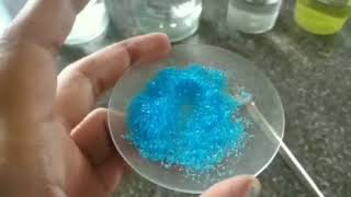 SALT ANALYSIS - Test for Copper Cation(Cu2+) in Copper Sulphate Salt