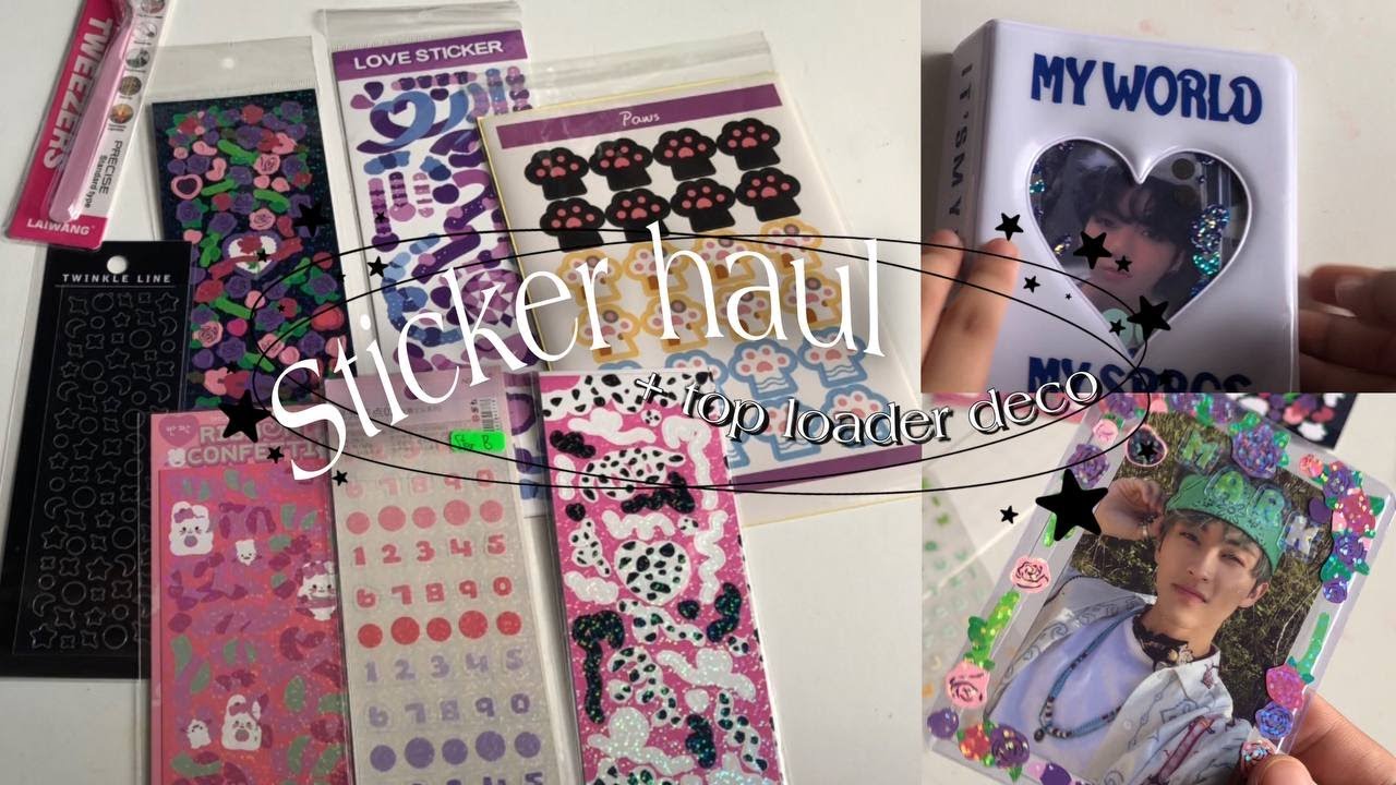 Top Loader Model Sticker sticker haul + top loader deco - YouTube
