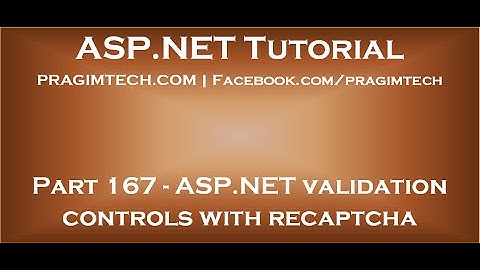 Using ASP NET validation controls with recaptcha