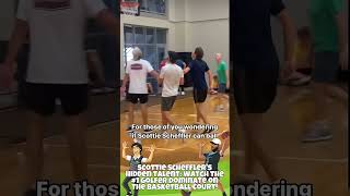 Scottie Scheffler's Hidden Talent: Watch the #1 Golfer Dominate on the Basketball Court!  #golflife