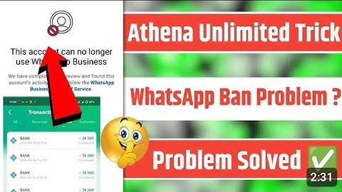 Athena App Whatsapp Ban Problem 🤷‍♂️ | Athena app new Unlimited trick| Athena App Sms Problem Today