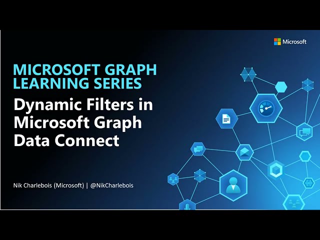 Dynamic Filters in Microsoft Graph Data Connect
