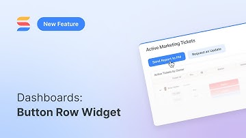 Dashboard Widgets: Button Row