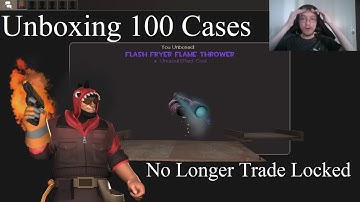 TF2 Unboxing: Biggest Fail While Unboxing! 100 Cases!