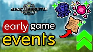 EVERY Player Should Do These EARLY Events | Monster Hunter World Guide